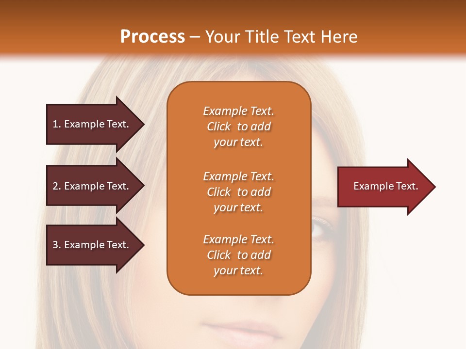 A Beautiful Blond Woman With Blue Eyes Powerpoint Template PowerPoint Template