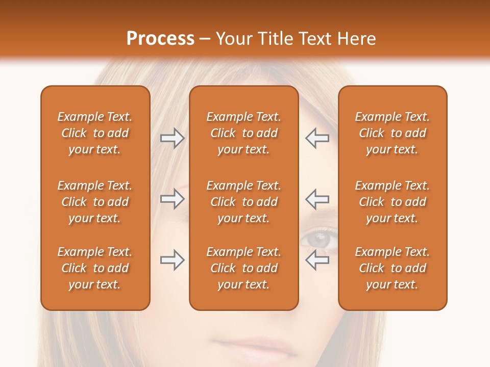 A Beautiful Blond Woman With Blue Eyes Powerpoint Template PowerPoint Template