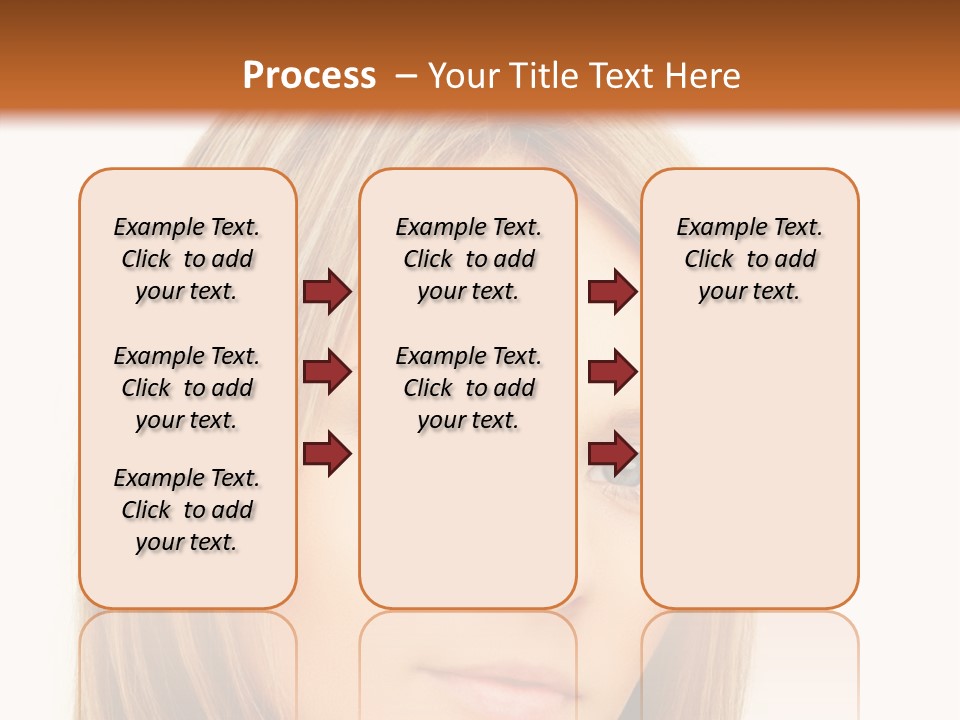 A Beautiful Blond Woman With Blue Eyes Powerpoint Template PowerPoint Template