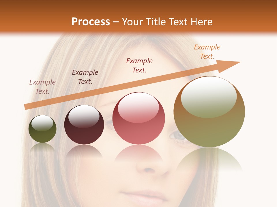 A Beautiful Blond Woman With Blue Eyes Powerpoint Template PowerPoint Template