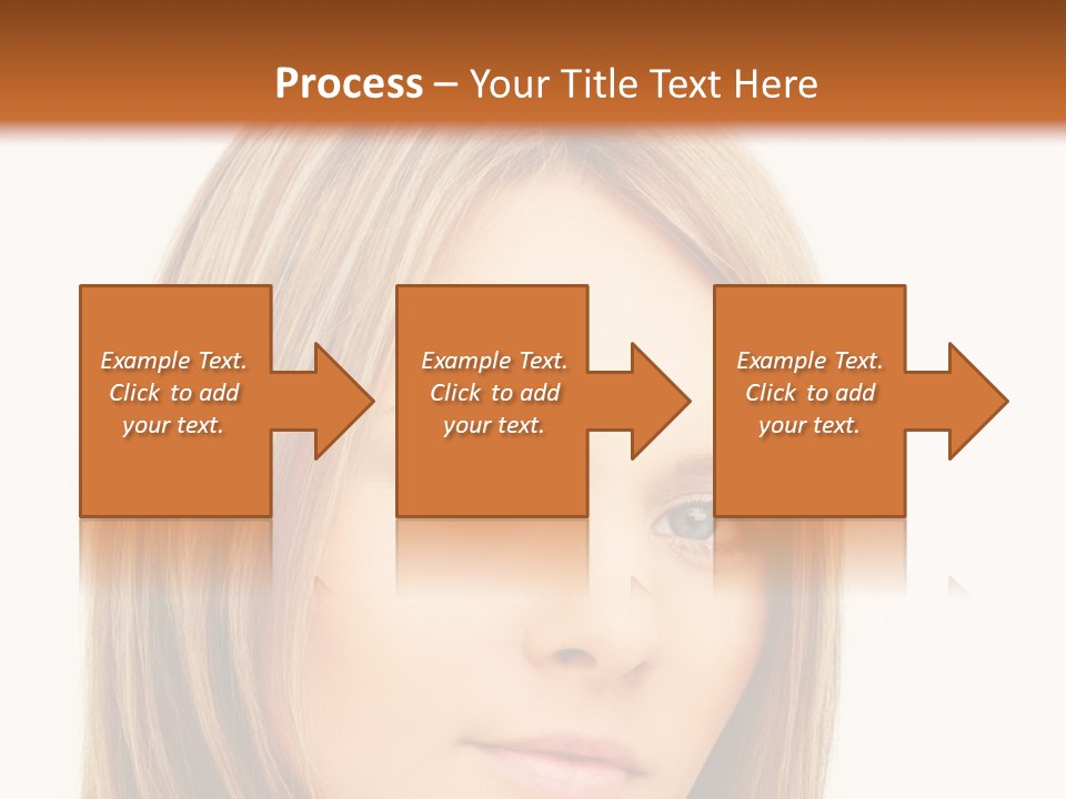 A Beautiful Blond Woman With Blue Eyes Powerpoint Template PowerPoint Template