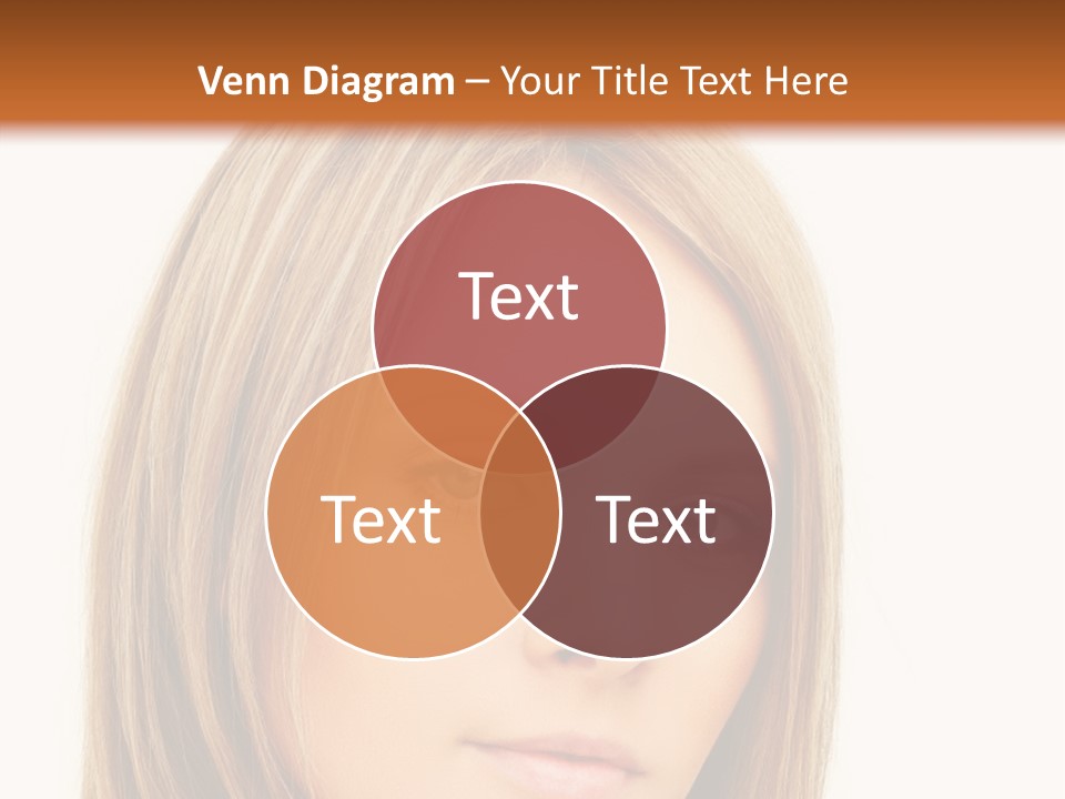 A Beautiful Blond Woman With Blue Eyes Powerpoint Template PowerPoint Template