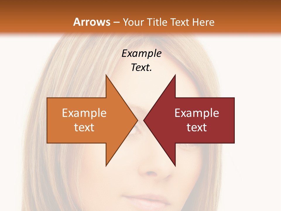 A Beautiful Blond Woman With Blue Eyes Powerpoint Template PowerPoint Template