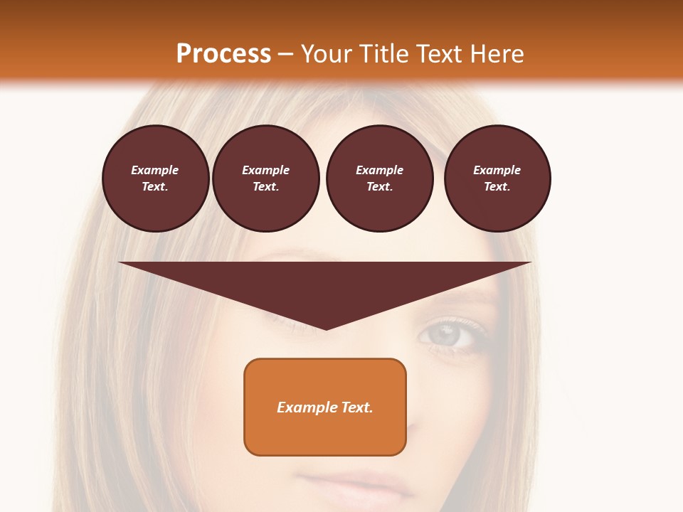 A Beautiful Blond Woman With Blue Eyes Powerpoint Template PowerPoint Template