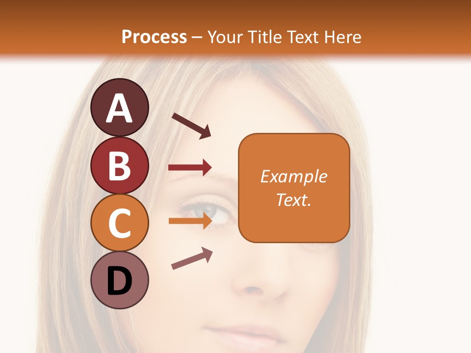 A Beautiful Blond Woman With Blue Eyes Powerpoint Template PowerPoint Template