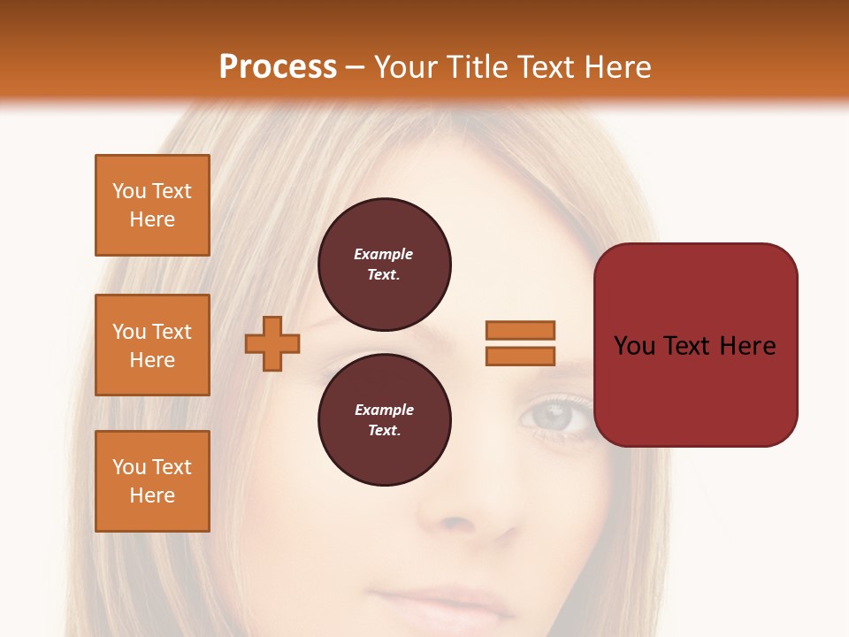A Beautiful Blond Woman With Blue Eyes Powerpoint Template PowerPoint Template