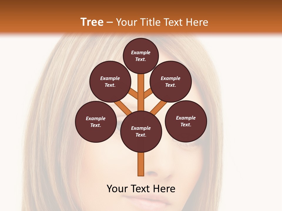 A Beautiful Blond Woman With Blue Eyes Powerpoint Template PowerPoint Template