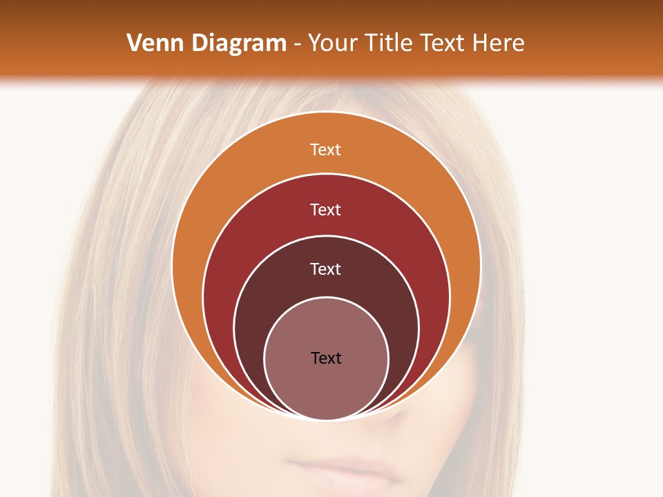 A Beautiful Blond Woman With Blue Eyes Powerpoint Template PowerPoint Template