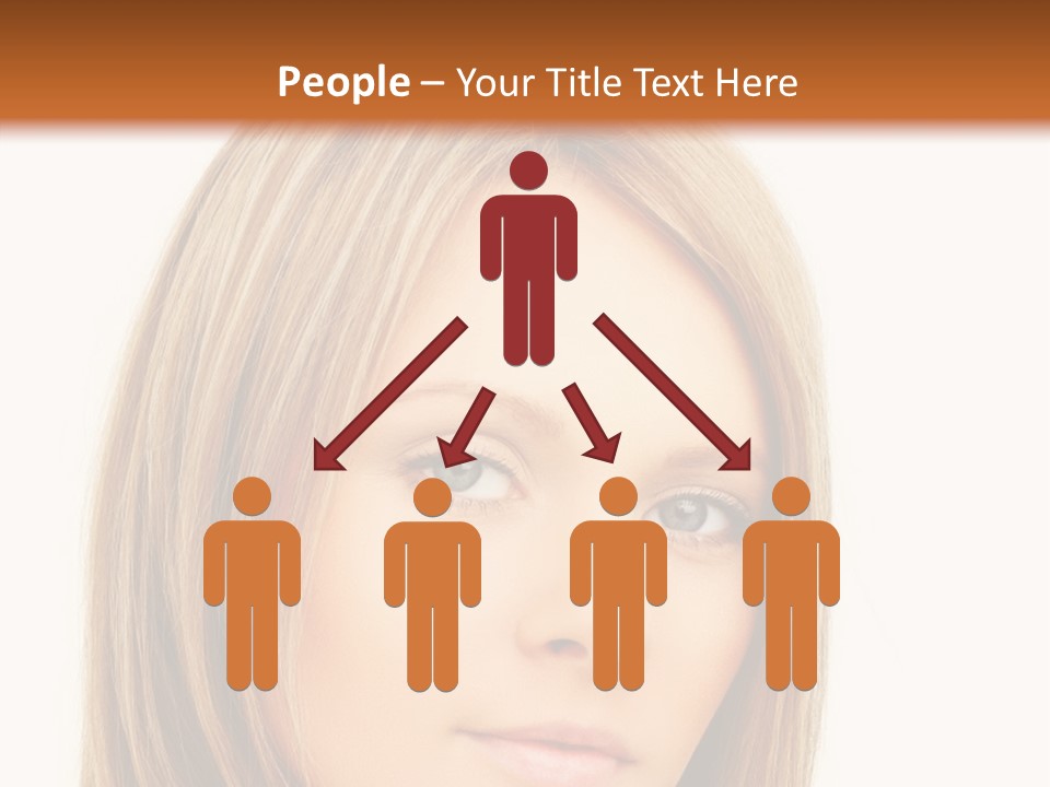 A Beautiful Blond Woman With Blue Eyes Powerpoint Template PowerPoint Template