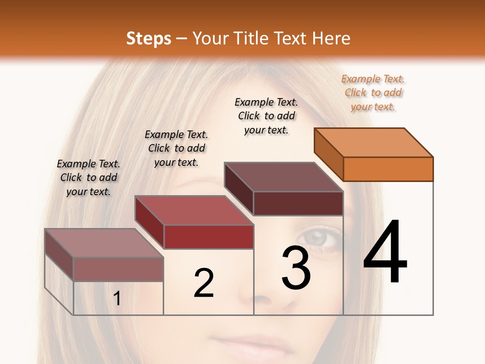 A Beautiful Blond Woman With Blue Eyes Powerpoint Template PowerPoint Template