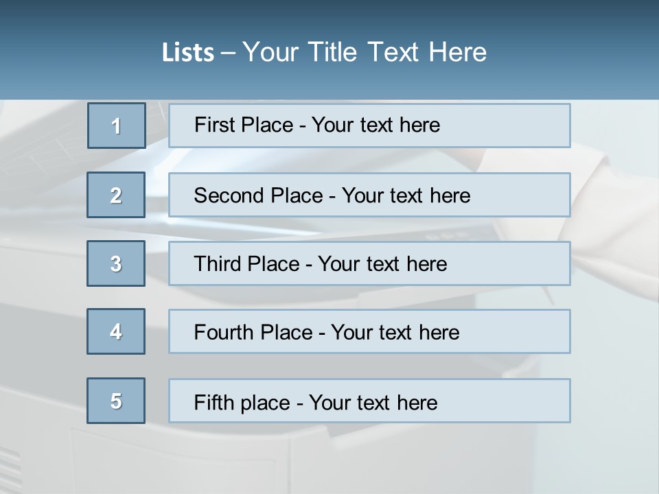 A Person Is Pressing A Button On A Printer PowerPoint Template
