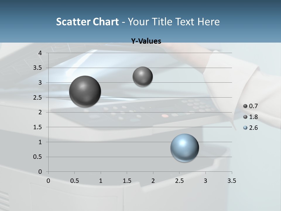 A Person Is Pressing A Button On A Printer PowerPoint Template