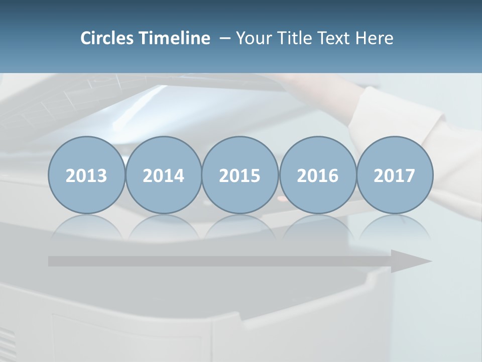 A Person Is Pressing A Button On A Printer PowerPoint Template