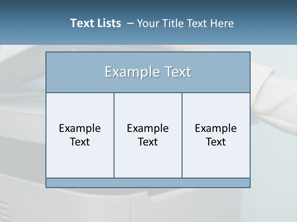 A Person Is Pressing A Button On A Printer PowerPoint Template