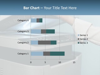 A Person Is Pressing A Button On A Printer PowerPoint Template