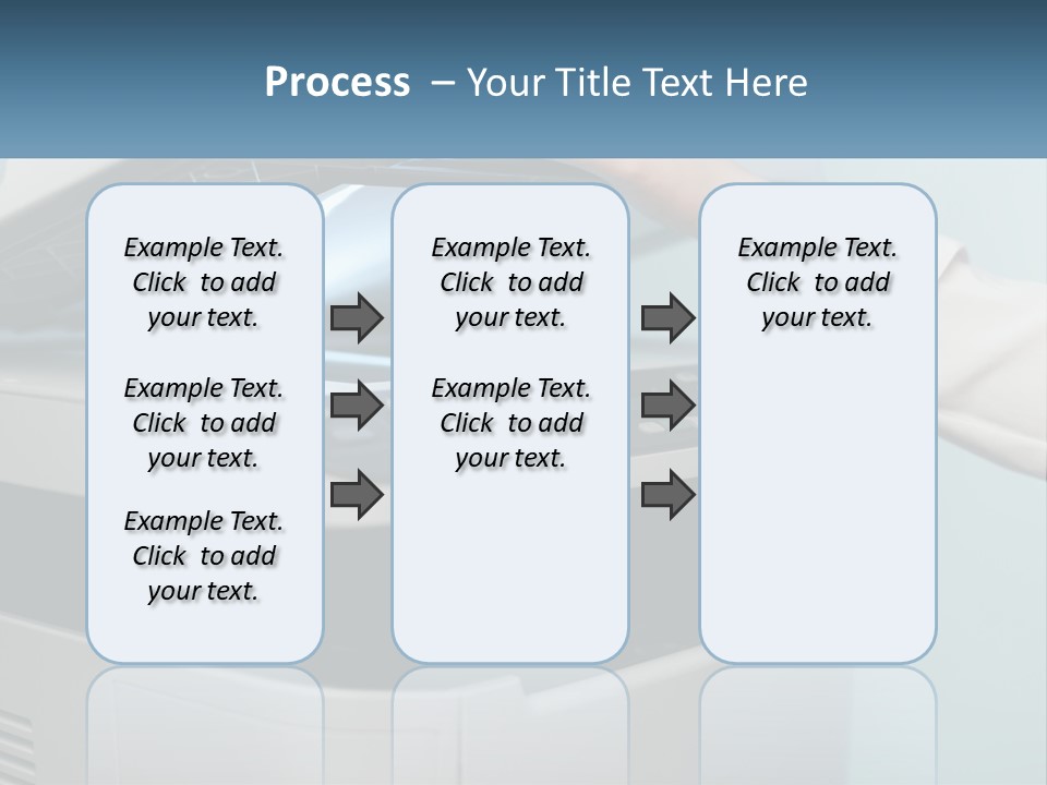 A Person Is Pressing A Button On A Printer PowerPoint Template