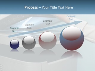 A Person Is Pressing A Button On A Printer PowerPoint Template