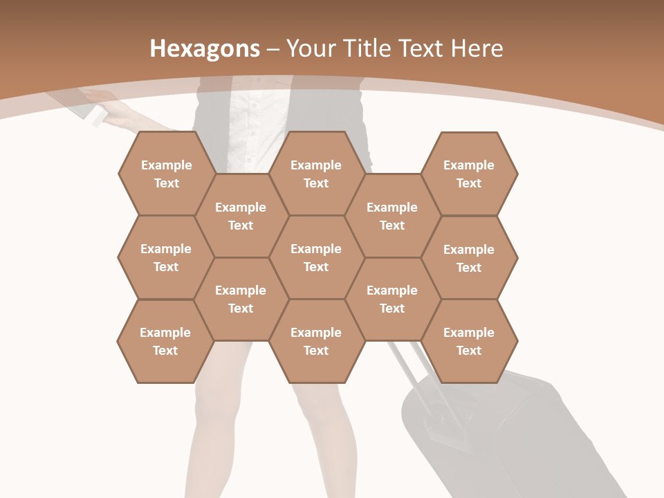 A Woman In A Business Suit Holding A Briefcase PowerPoint Template