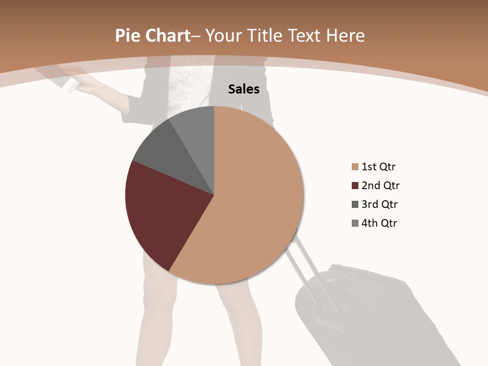 A Woman In A Business Suit Holding A Briefcase PowerPoint Template