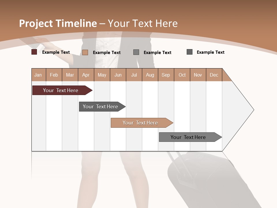 A Woman In A Business Suit Holding A Briefcase PowerPoint Template