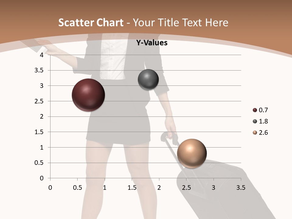A Woman In A Business Suit Holding A Briefcase PowerPoint Template