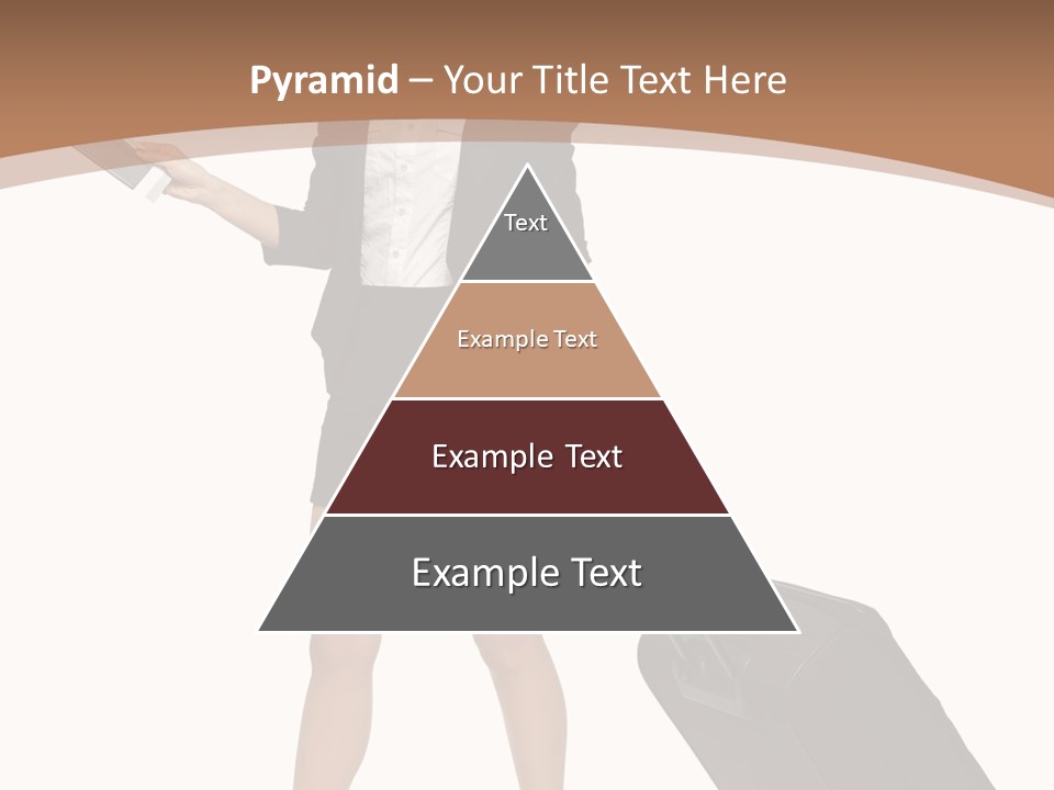 A Woman In A Business Suit Holding A Briefcase PowerPoint Template