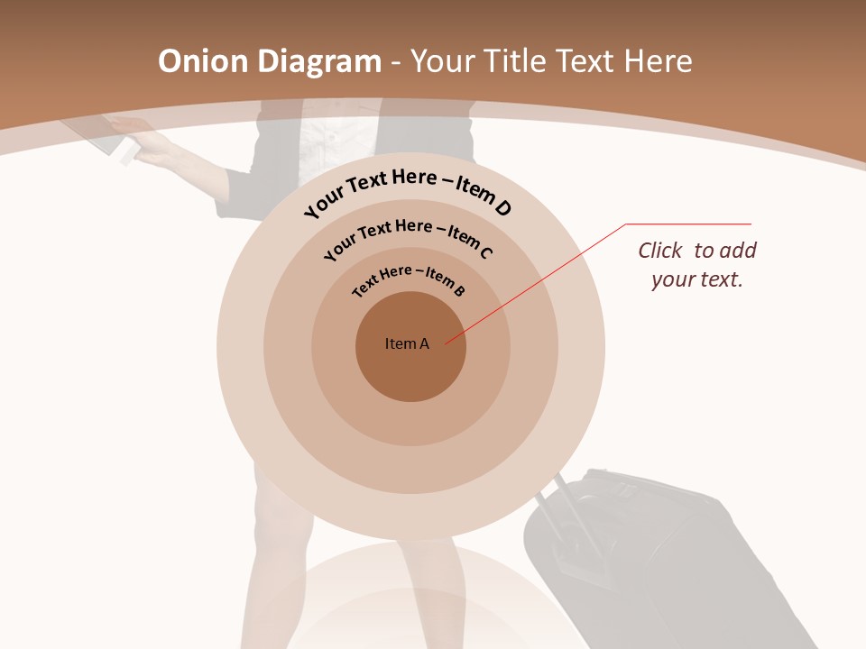 A Woman In A Business Suit Holding A Briefcase PowerPoint Template