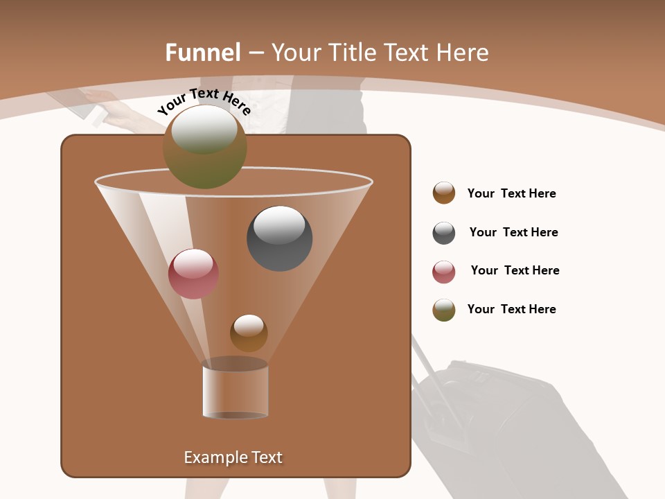 A Woman In A Business Suit Holding A Briefcase PowerPoint Template