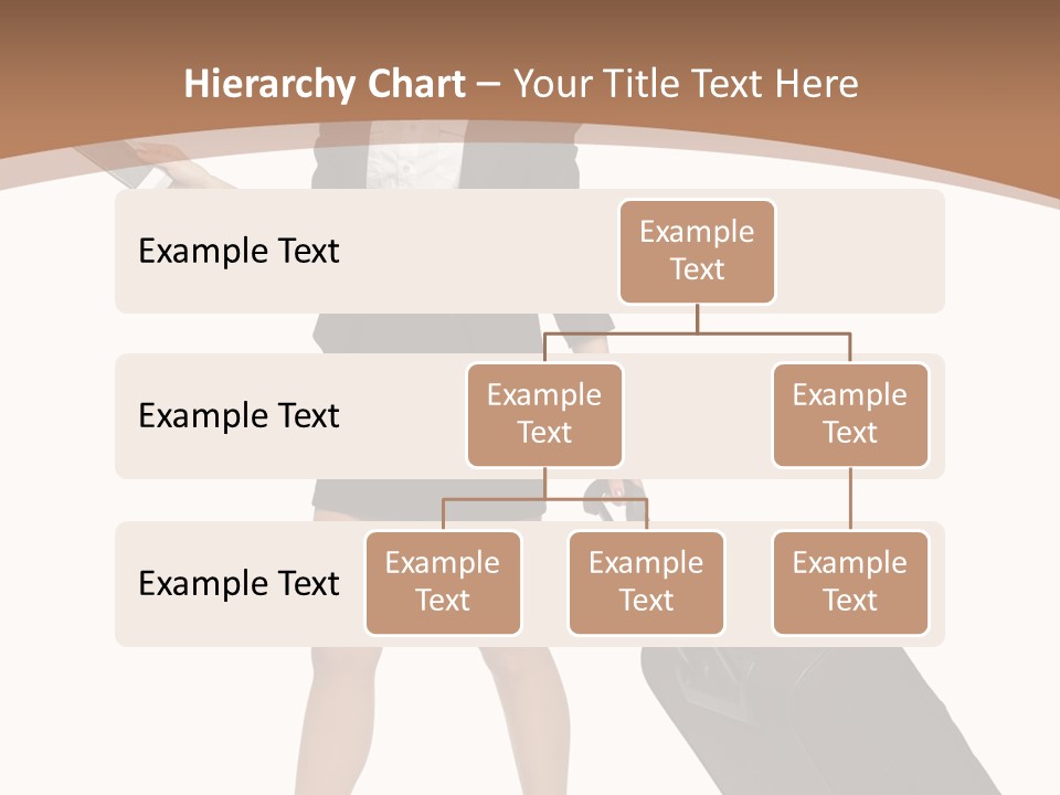 A Woman In A Business Suit Holding A Briefcase PowerPoint Template