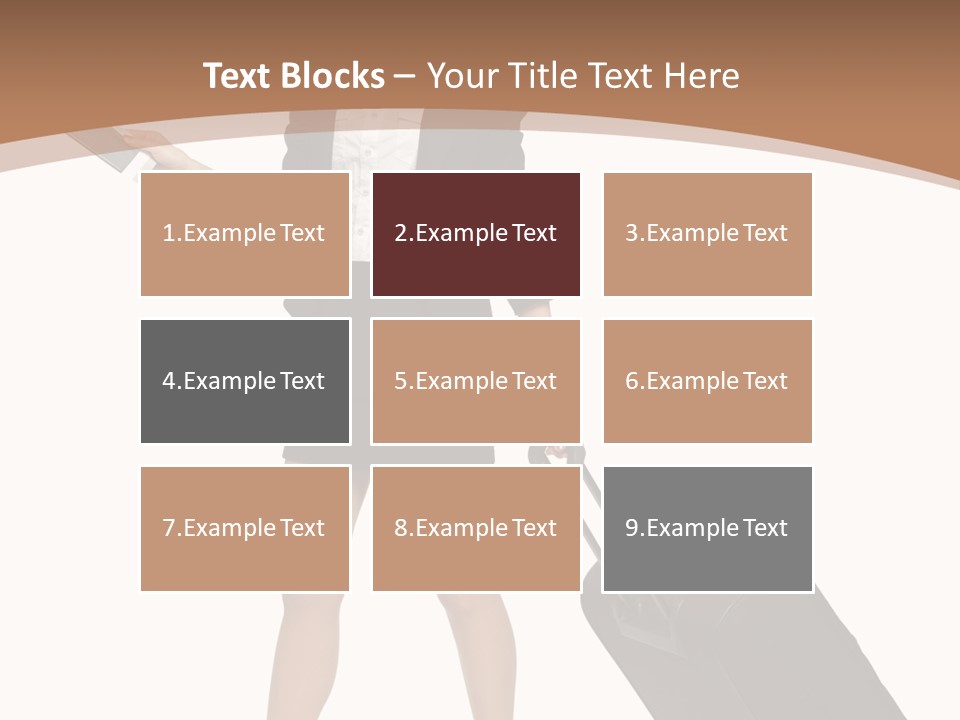 A Woman In A Business Suit Holding A Briefcase PowerPoint Template
