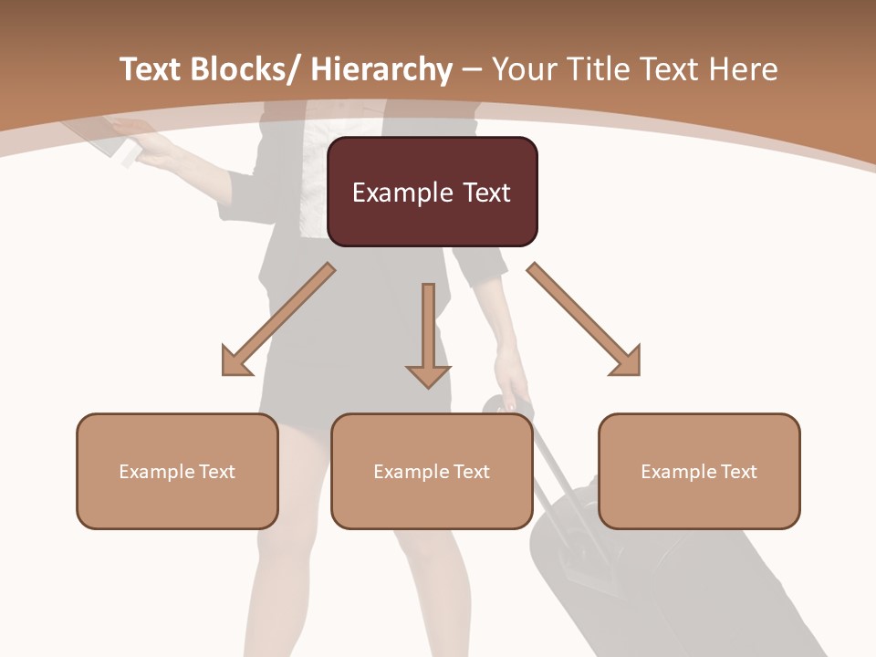 A Woman In A Business Suit Holding A Briefcase PowerPoint Template