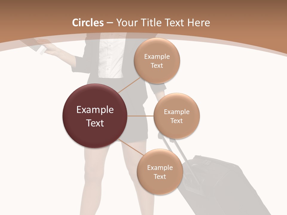 A Woman In A Business Suit Holding A Briefcase PowerPoint Template