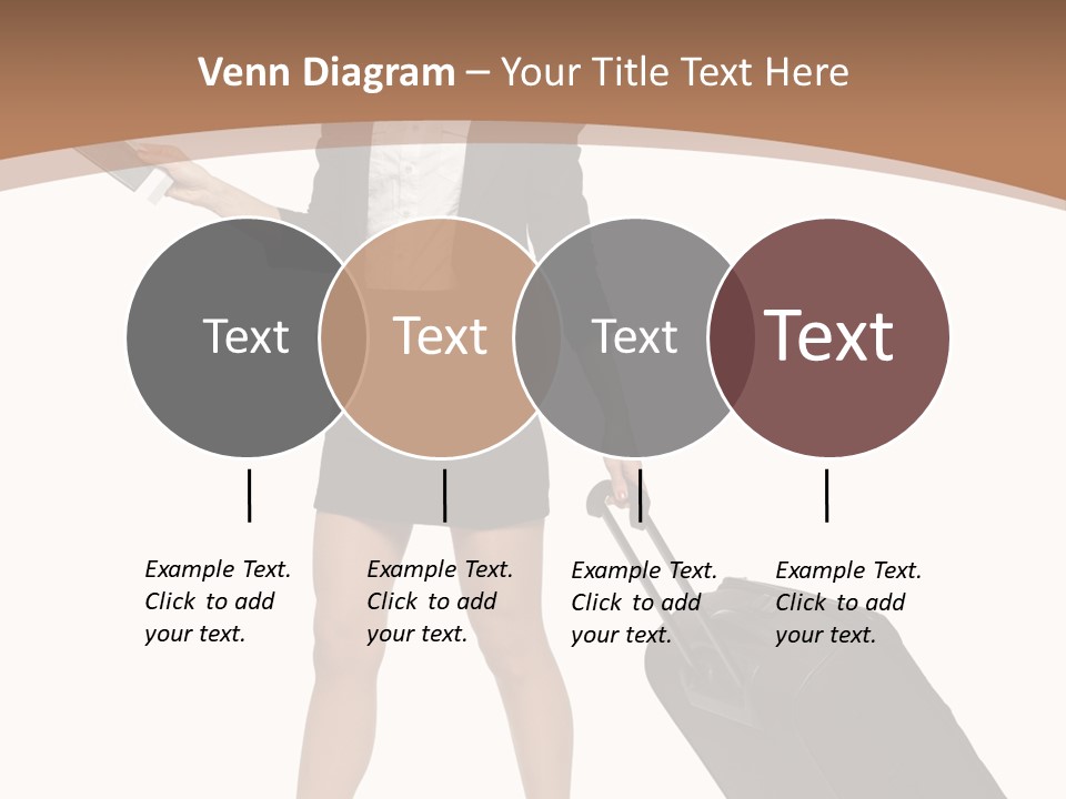 A Woman In A Business Suit Holding A Briefcase PowerPoint Template