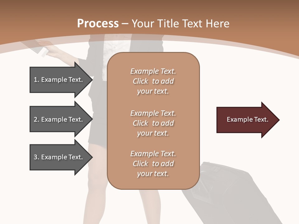A Woman In A Business Suit Holding A Briefcase PowerPoint Template
