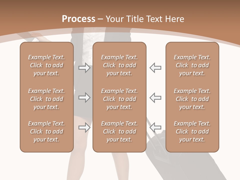A Woman In A Business Suit Holding A Briefcase PowerPoint Template