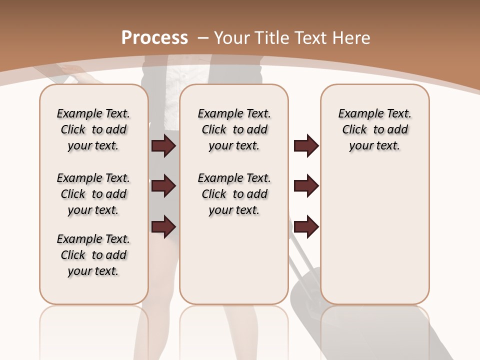 A Woman In A Business Suit Holding A Briefcase PowerPoint Template