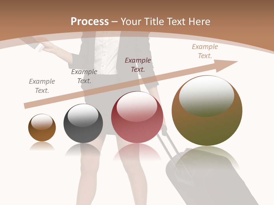 A Woman In A Business Suit Holding A Briefcase PowerPoint Template