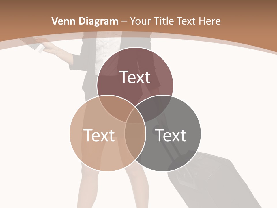 A Woman In A Business Suit Holding A Briefcase PowerPoint Template