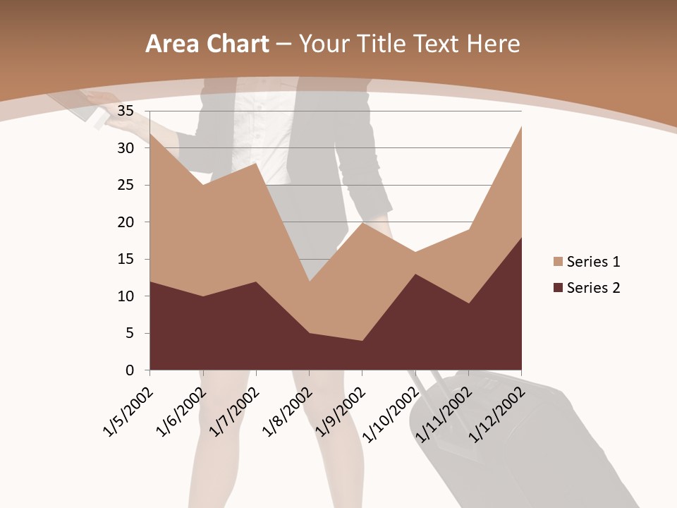 A Woman In A Business Suit Holding A Briefcase PowerPoint Template