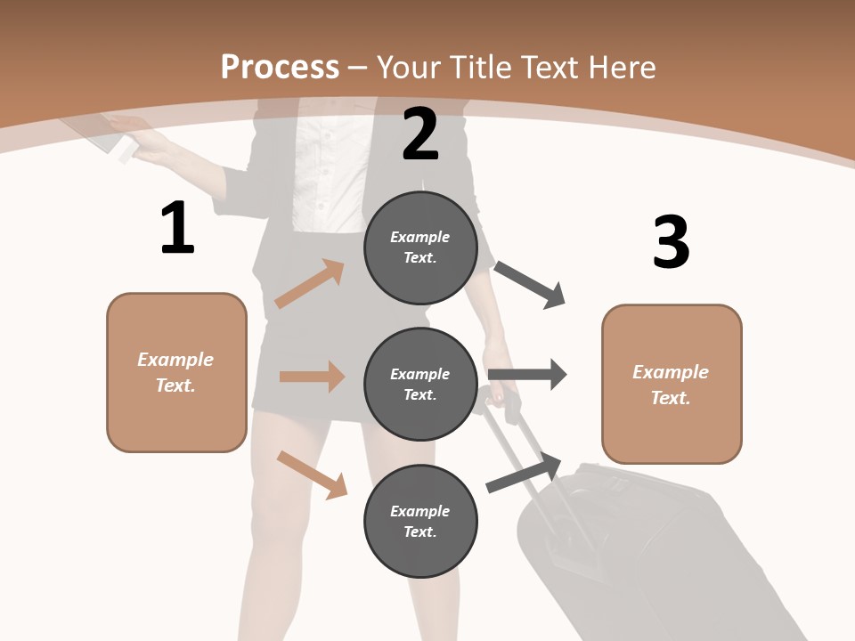 A Woman In A Business Suit Holding A Briefcase PowerPoint Template