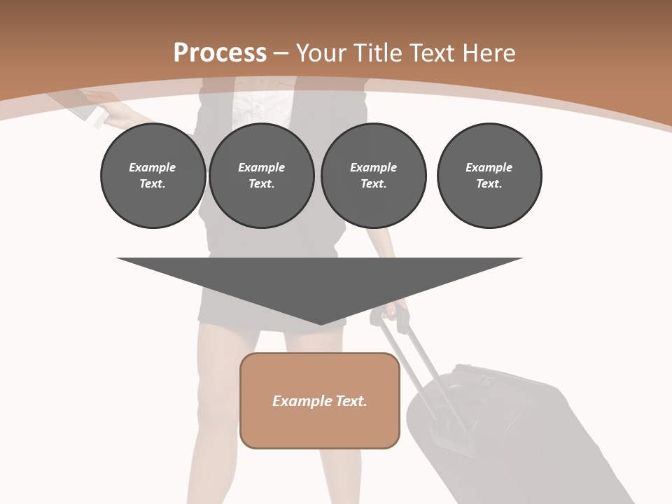 A Woman In A Business Suit Holding A Briefcase PowerPoint Template