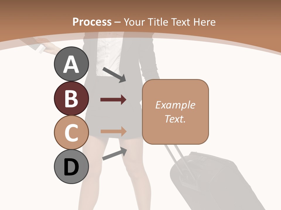 A Woman In A Business Suit Holding A Briefcase PowerPoint Template