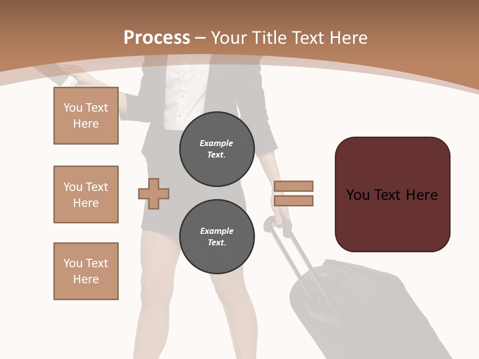 A Woman In A Business Suit Holding A Briefcase PowerPoint Template