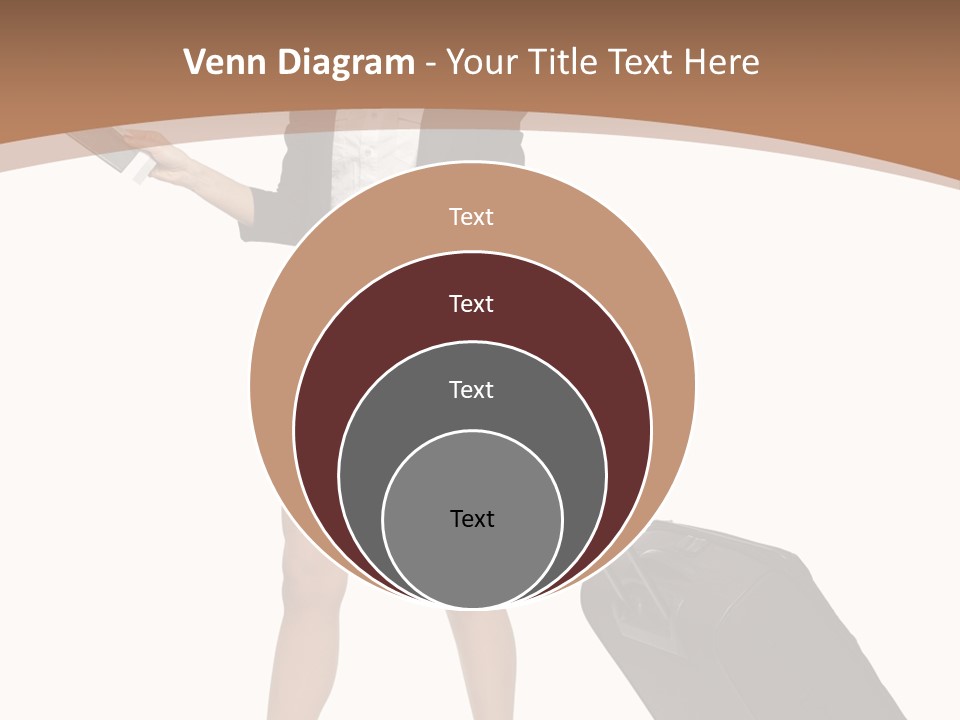 A Woman In A Business Suit Holding A Briefcase PowerPoint Template