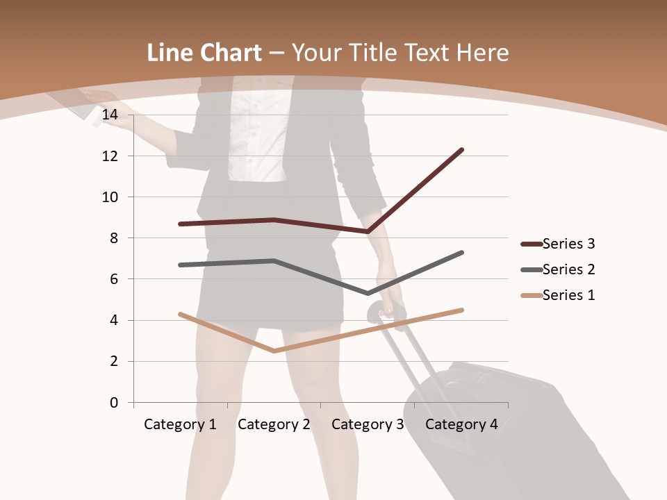 A Woman In A Business Suit Holding A Briefcase PowerPoint Template
