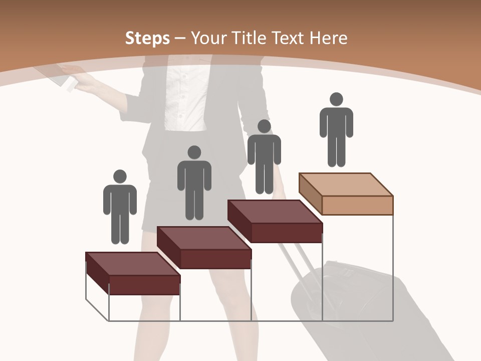 A Woman In A Business Suit Holding A Briefcase PowerPoint Template