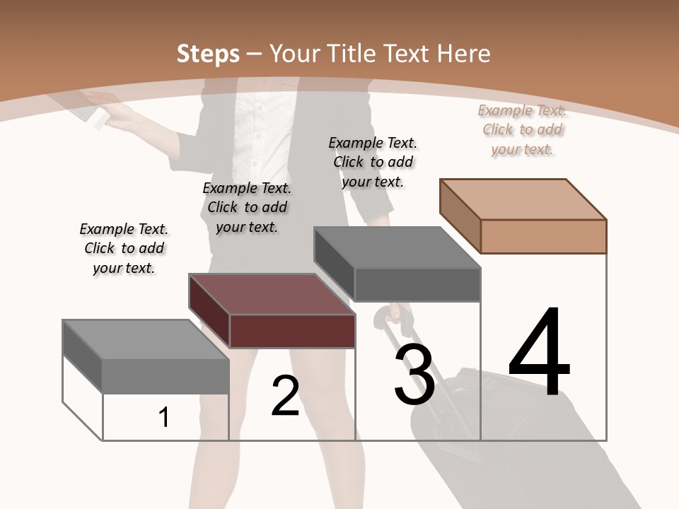 A Woman In A Business Suit Holding A Briefcase PowerPoint Template