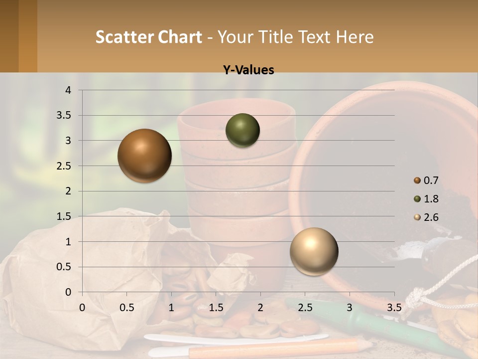 A Potted Plant Next To A Pile Of Dirt PowerPoint Template