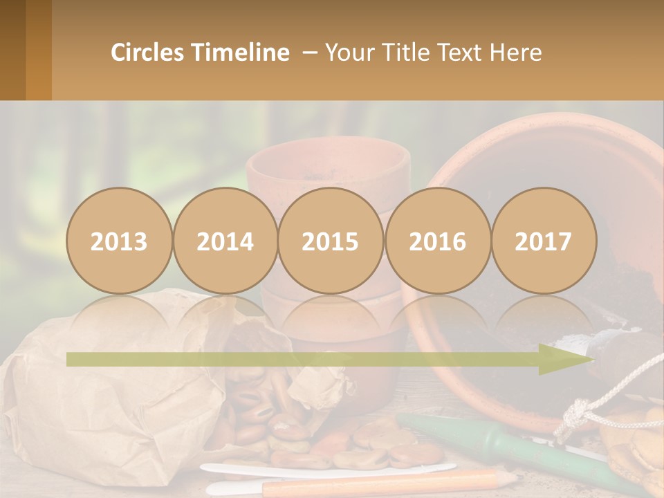 A Potted Plant Next To A Pile Of Dirt PowerPoint Template