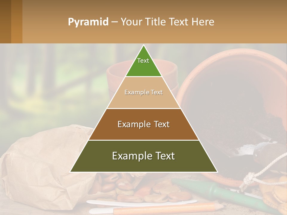 A Potted Plant Next To A Pile Of Dirt PowerPoint Template